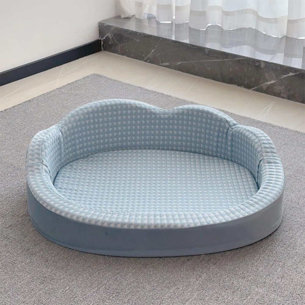 Cloud Shaped Cooling Reversible Pet Bed Washable Non Slip