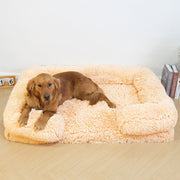 Plush Dog Bed Soft Supportive Easy to Clean Waterproof