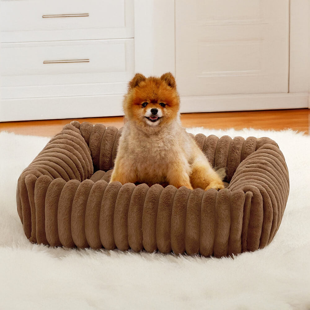 Bolstered Orthopedic Pet Bed Warm Supportive Cozy Foam