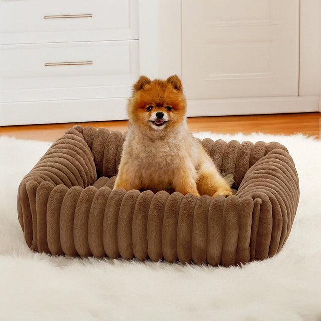 Bolstered Orthopedic Pet Bed Warm Supportive Cozy Foam