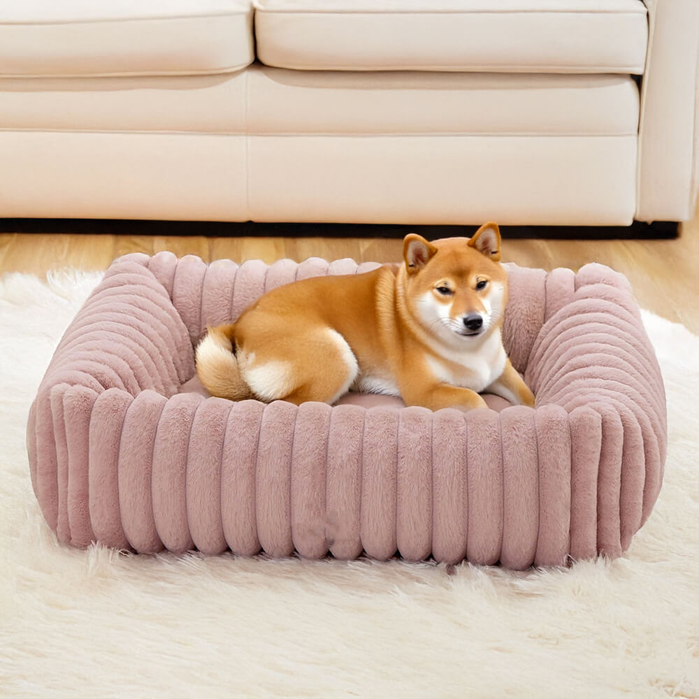 Bolstered Orthopedic Pet Bed Warm Supportive Cozy Foam