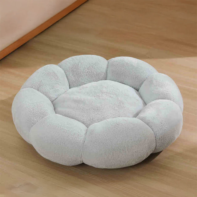 Flower Shaped Plush Pet Bed Cozy Supportive Stylish Design