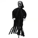 Garden Ghostface Scarecrow Halloween Decoration – Scary Outdoor Hanging Decor for Yard and Patio, 70 x 40 cm Iron Design 5