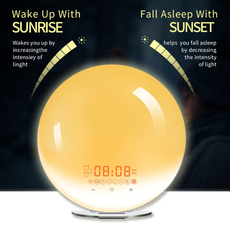 Wake-Up Light Alarm Clock with Sunrise Simulation