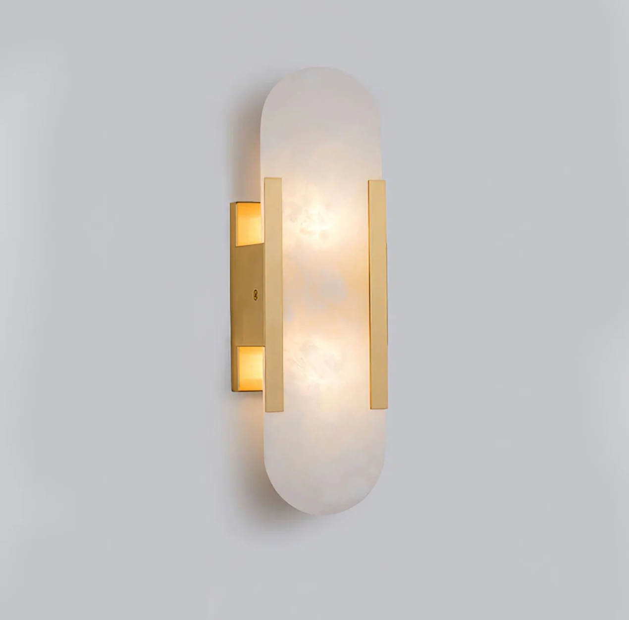Marble Wall Light - Alabaster Sconce in Gold or Black | Bedside & Bathroom