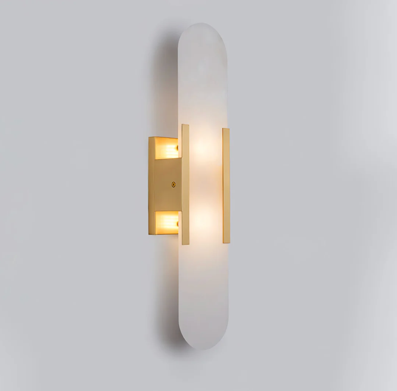 Marble Wall Light - Alabaster Sconce in Gold or Black | Bedside & Bathroom