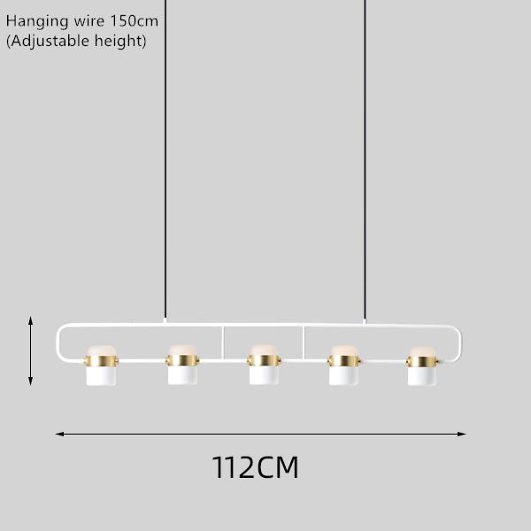 La Scène Chandelier - Nordic Multi-Head LED Pendant Light | Adjustable Suspension, Ideal for Coffee Shops & Dining Rooms