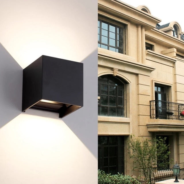 Ari - Outdoor Square Up/Down Wall Sensor Light IP65