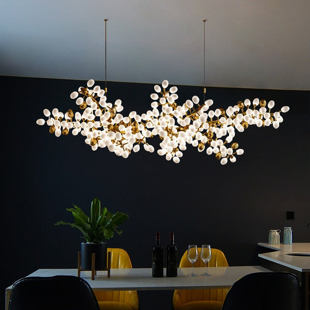 Zygote Chandelier – Contemporary LED Pendant Light | 5 Sizes, Includes Bulbs, Perfect for Stylish Interiors