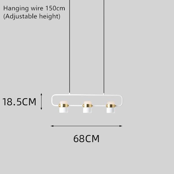 La Scène Chandelier - Nordic Multi-Head LED Pendant Light | Adjustable Suspension, Ideal for Coffee Shops & Dining Rooms