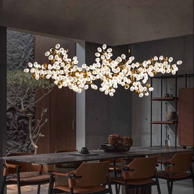 Zygote Chandelier – Contemporary LED Pendant Light | 5 Sizes, Includes Bulbs, Perfect for Stylish Interiors