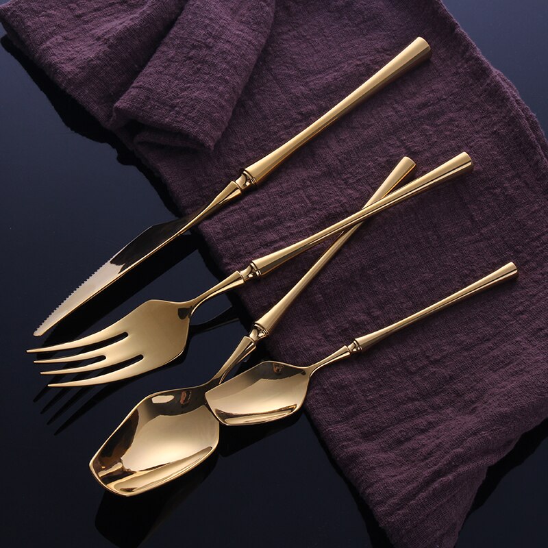  Venice Shine Gold Cutlery Set-3