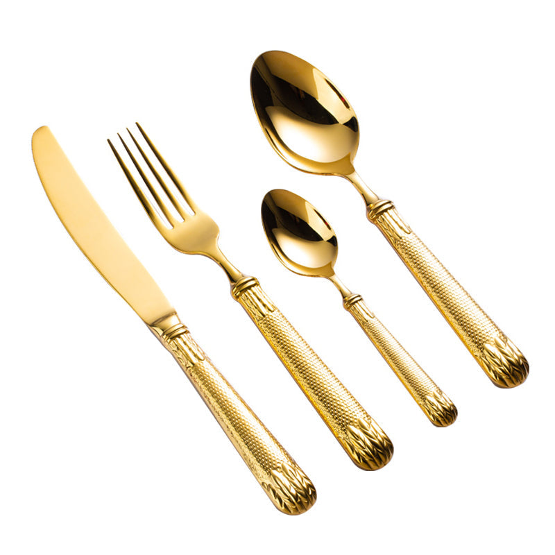  Elnoora Gold Luxury Cutlery Set-2