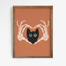 Halloween Cat Canvas Art Print - Spooky Pumpkin Design for Fall Home Decor 6