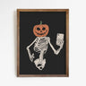 Halloween Cat Canvas Art Print - Spooky Pumpkin Design for Fall Home Decor 8