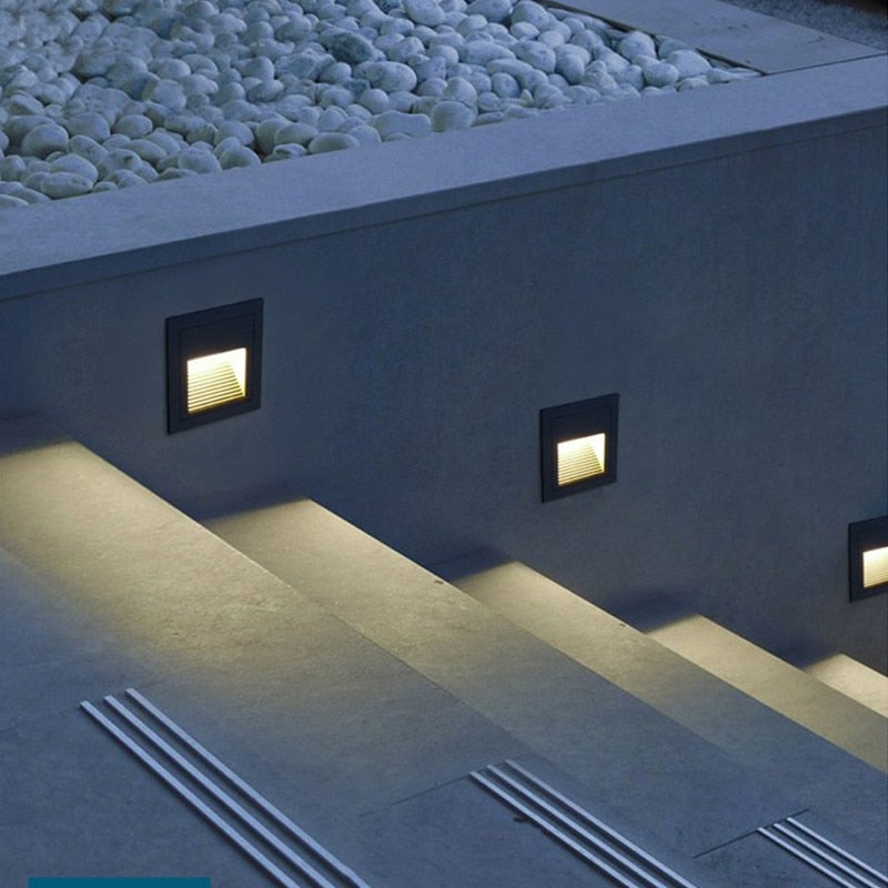 Elian - Recessed LED Step Light, Waterproof Stair & Pathway Wall Light