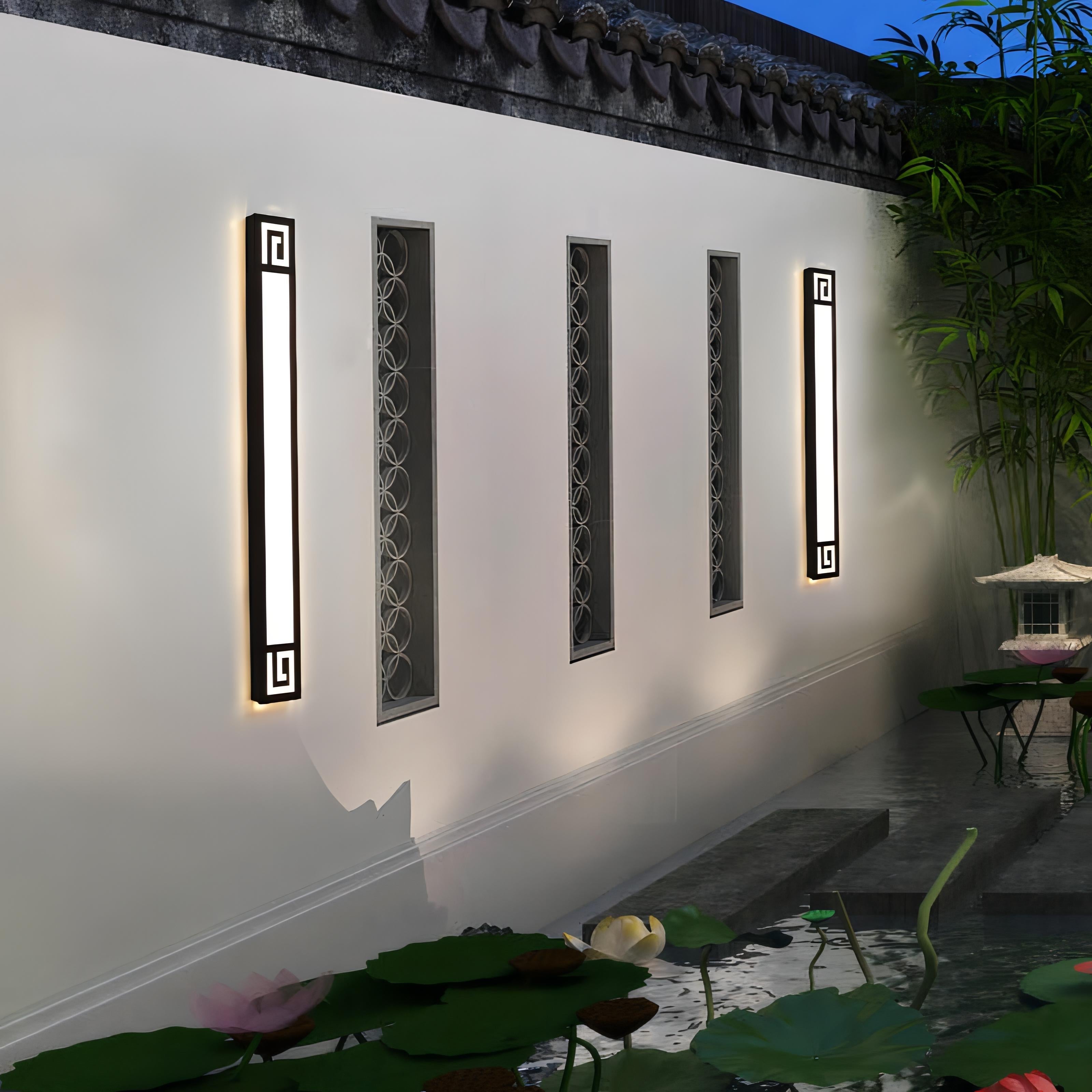 Dune - Black Modern Thin Waterproof Outdoor Light Bar