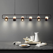 La Scène Chandelier - Nordic Multi-Head LED Pendant Light | Adjustable Suspension, Ideal for Coffee Shops & Dining Rooms