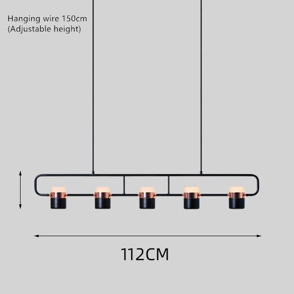 La Scène Chandelier - Nordic Multi-Head LED Pendant Light | Adjustable Suspension, Ideal for Coffee Shops & Dining Rooms