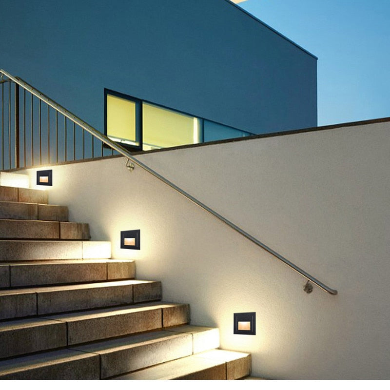 Elian - Recessed LED Step Light, Waterproof Stair & Pathway Wall Light