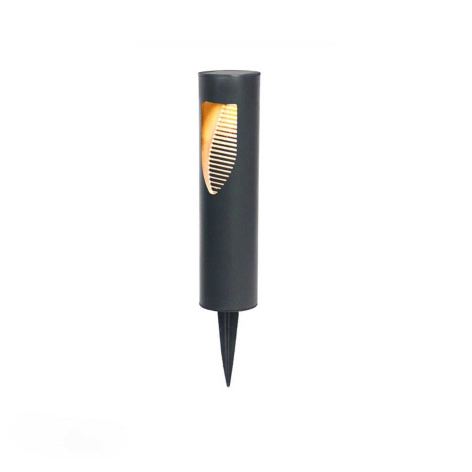 Hachiro - Solar Walkway Garden Light with LED Black Finish