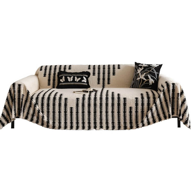 Homely Plush Sofa Cozy Anti-scratch Full Coverage Couch Cover