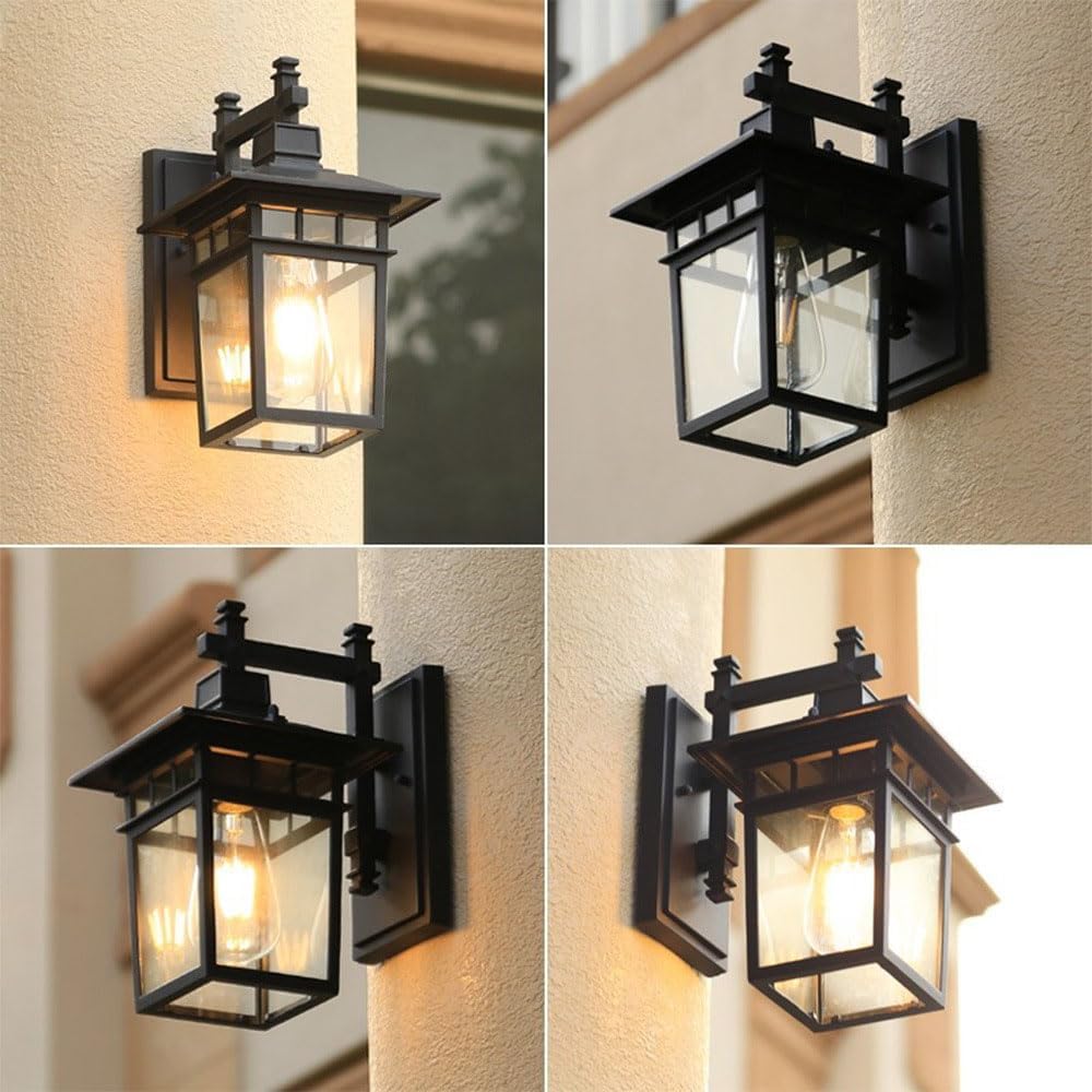 IP44 Rustic Vintage Aluminum Outdoor Wall Lights 7