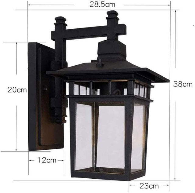 IP44 Rustic Vintage Aluminum Outdoor Wall Lights 8
