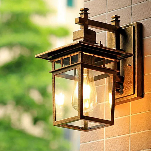 IP44 Rustic Vintage Aluminum Outdoor Wall Lights 9