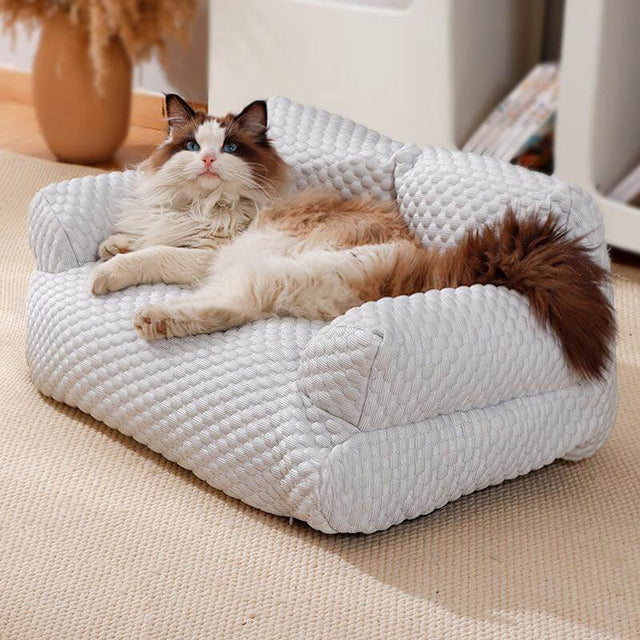 Ice Silk Cooling Pet Bed Breathable Supportive Stylish