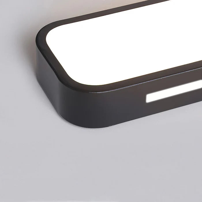 Long Linear LED Ceiling Light, Modern Rectangular Flush Mount