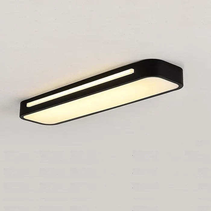 Long Linear LED Ceiling Light, Modern Rectangular Flush Mount