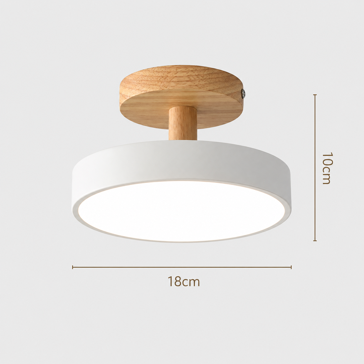 French Macaron LED Ceiling Light, Colourful Minimalist Flush Mount
