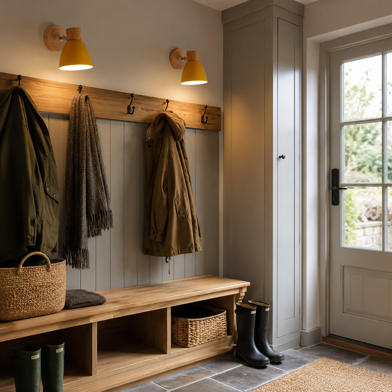 Nordic Wood Wall Sconce – Adjustable Bedside Reading Light