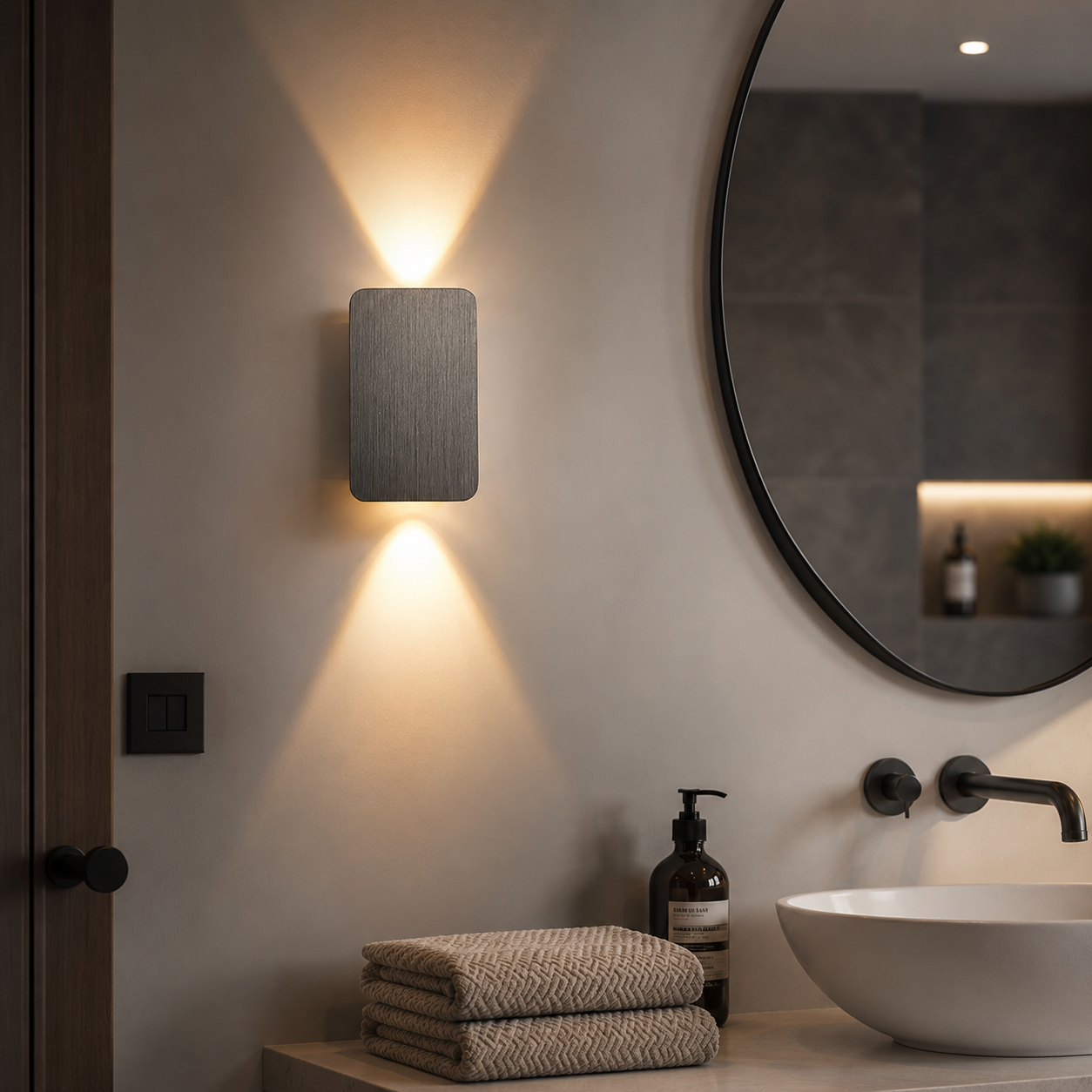 Modern Rectangular Sleek Wall Light – LED Indoor Sconce