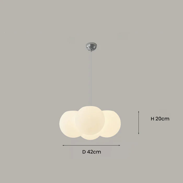 Nordic Cloud LED Ceiling Light for Nursery & Bedroom, Flush Mount or Pendant