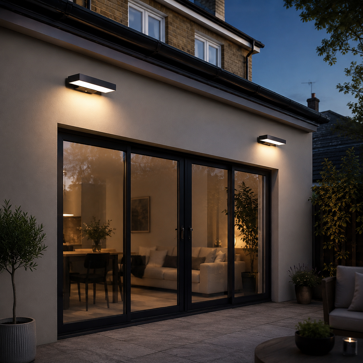 Solstice - Modern Minimalist Linear LED Motion Sensor Outdoor & Garden Wall Light Bar