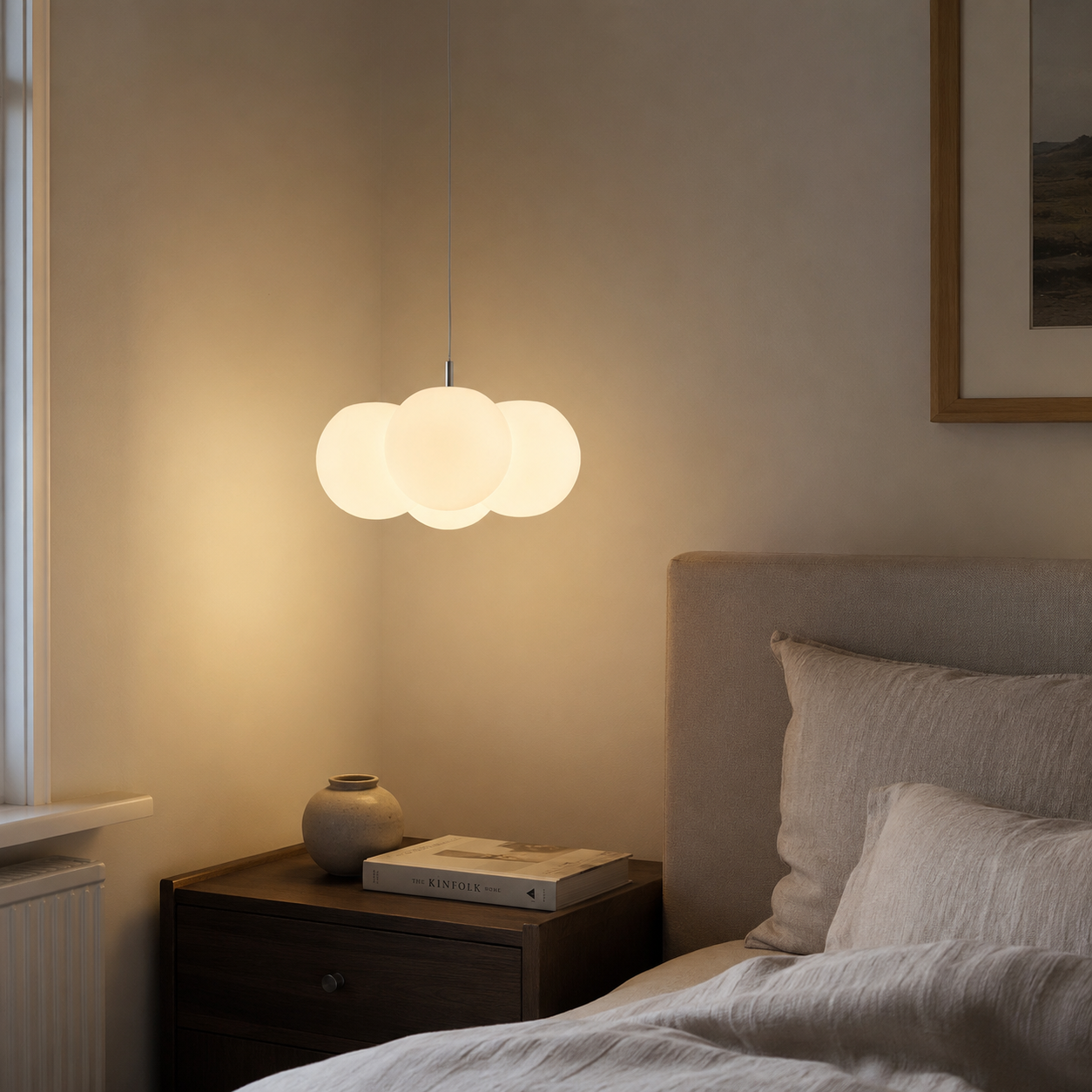 Nordic Cloud LED Ceiling Light for Nursery & Bedroom, Flush Mount or Pendant