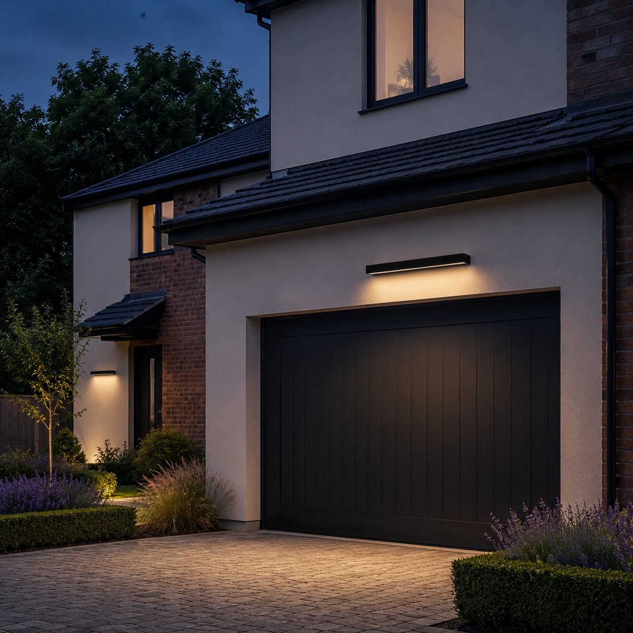 Modern Outdoor Wall Light, Waterproof LED Garden & Porch Sconce