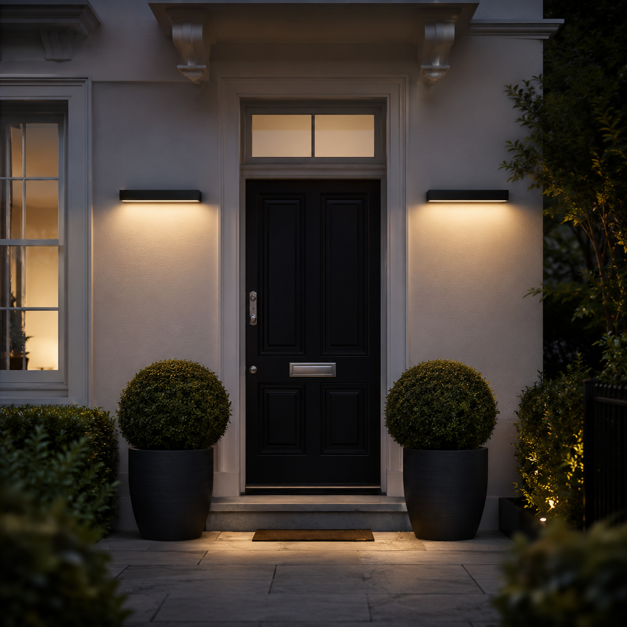 Modern Outdoor Wall Light, Waterproof LED Garden & Porch Sconce