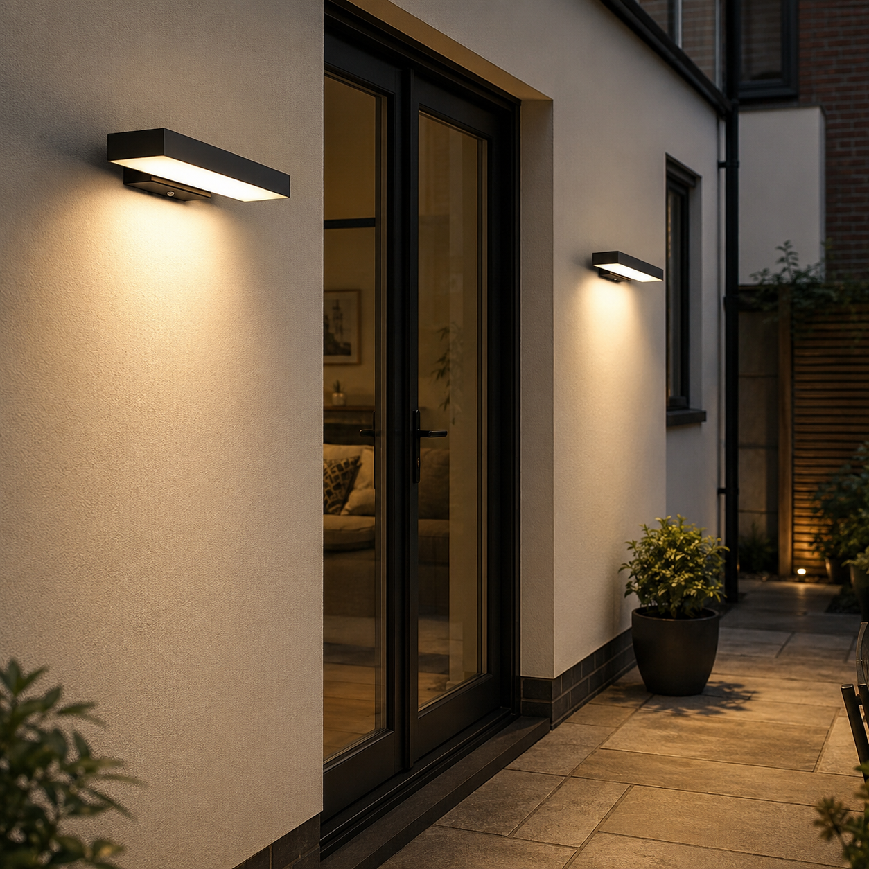 Solstice - Modern Minimalist Linear LED Motion Sensor Outdoor & Garden Wall Light Bar