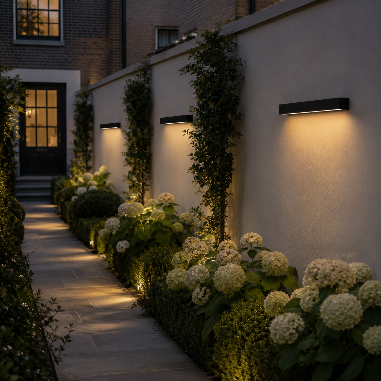Modern Outdoor Wall Light, Waterproof LED Garden & Porch Sconce