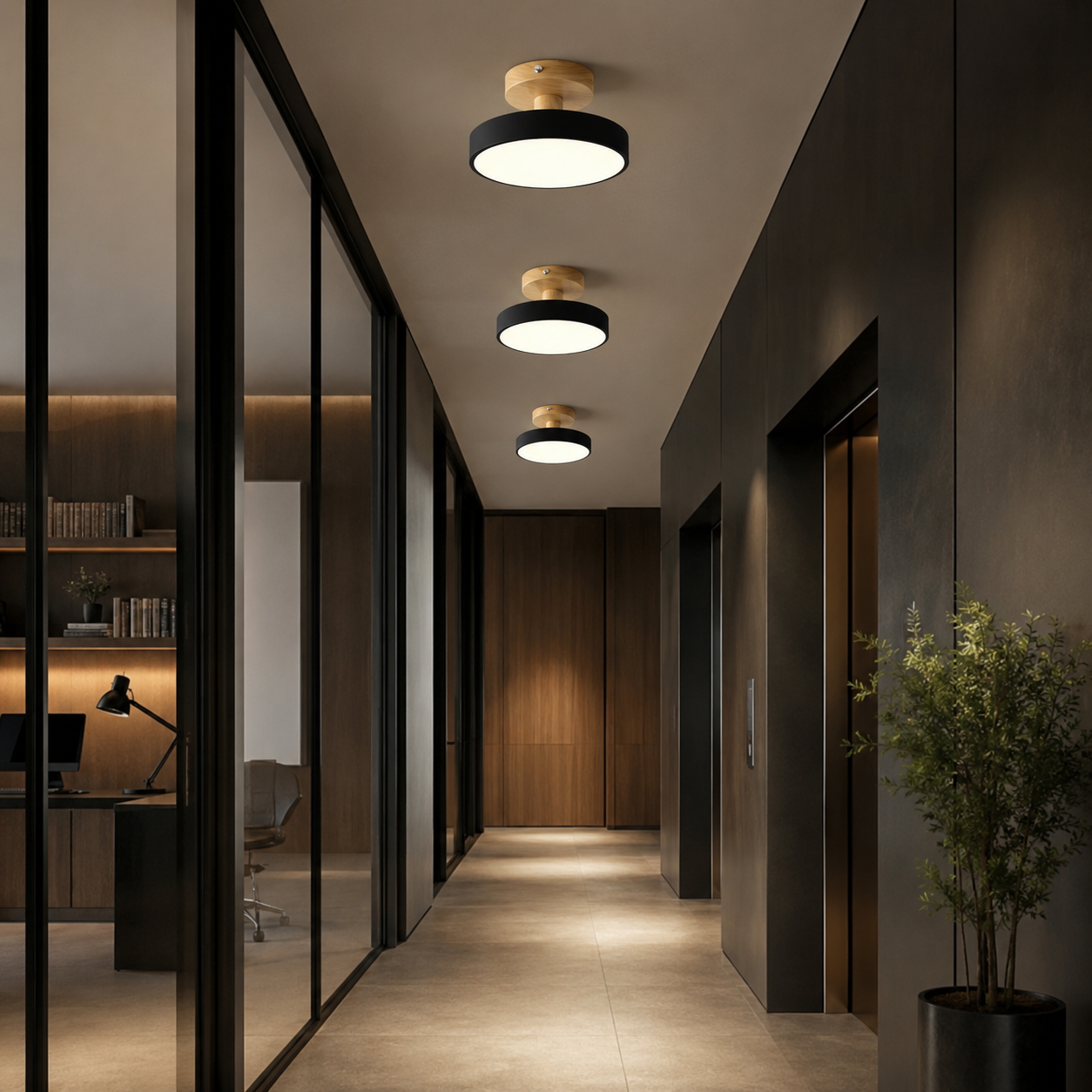 French Macaron LED Ceiling Light, Colourful Minimalist Flush Mount