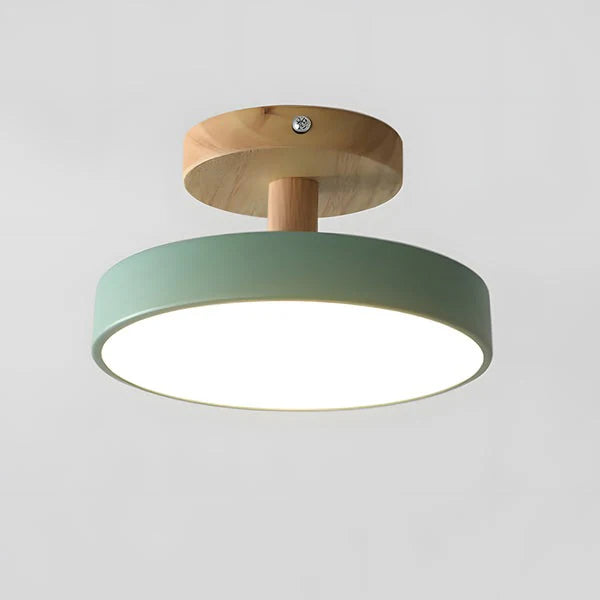 French Macaron LED Ceiling Light, Colourful Minimalist Flush Mount