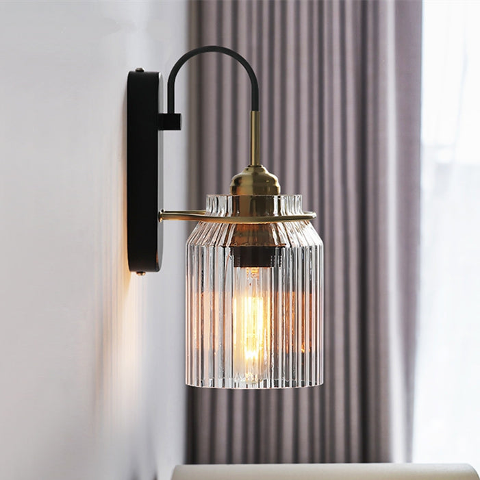 Industrial Glass Shade Funnel Wall Lamps 0
