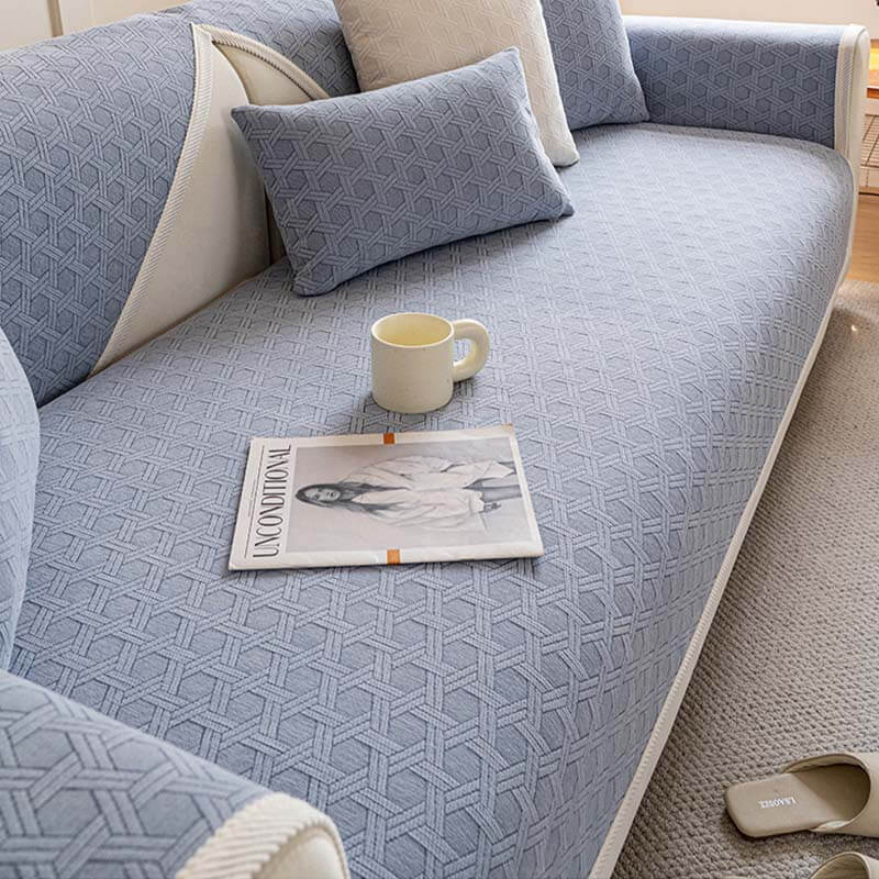 Jacquard Chenille Fabric Waterproof Oil-proof Couch Cover