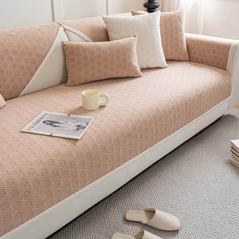 Jacquard Chenille Fabric Waterproof Oil-proof Couch Cover