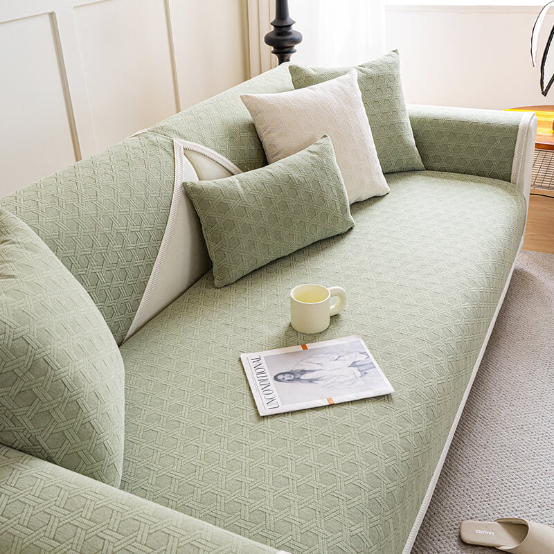 Jacquard Chenille Fabric Waterproof Oil-proof Couch Cover
