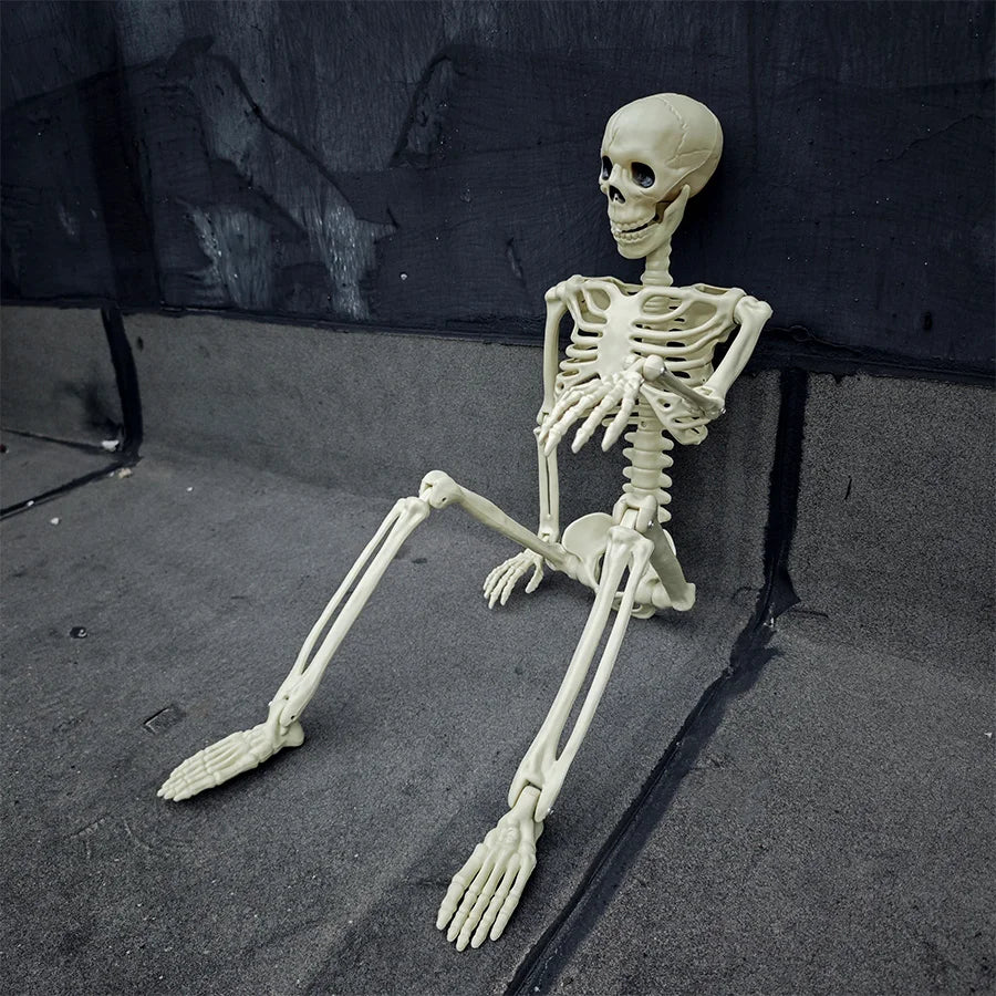 Life-Size Movable Skeleton Decoration – 90CM Halloween Skeleton for Spooky Parties and Decor 4