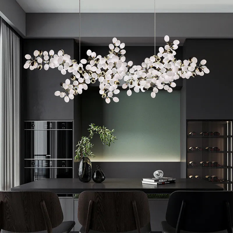 Zygote Chandelier – Contemporary LED Pendant Light | 5 Sizes, Includes Bulbs, Perfect for Stylish Interiors